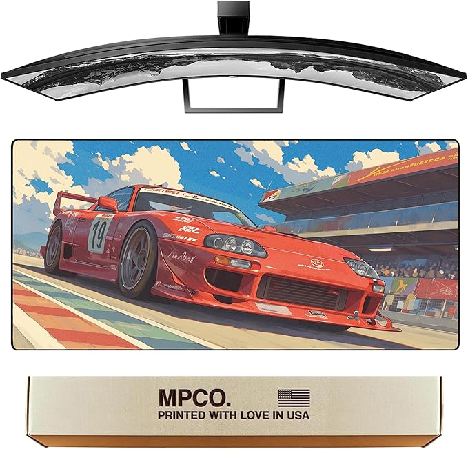 MPCO. Original Large Gaming Desk Mat – 36" x 17" Aeroglyde Manga Motors Tetsus-Toyota Full Desk Mouse Pad for Smooth Precision – Non-Slip, Washable Extra-Large PC Mouse Pad for Gaming Sessions