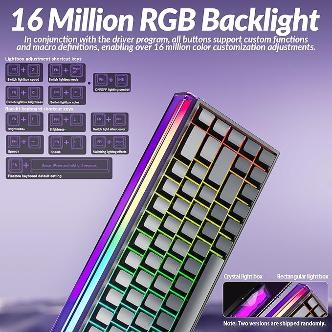 AULA Hero 68 HE Pro - Wired Gaming Keyboard with Hall Effect Magnetic Switch, CNC Aluminum Frame, 8KHz Polling Rate, RGB Box & Backlight, Side Printed Keycaps, 65% 68-key Compact Small Gamer Keyboards