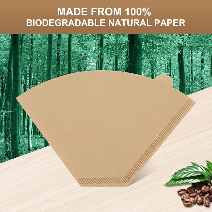 Coffee Filters #4 Compatible with Technivorm Moccamaster Coffee Maker, 100 Pcs Cone Filters for Technivorm Moccamaster 8-10 Cup KBT KBGV KB