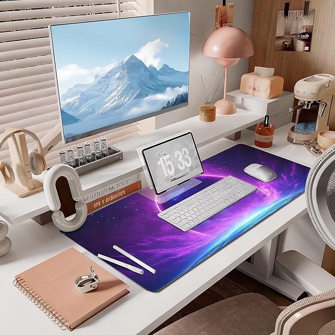 Extended Mouse Pad for Gaming & Office - 31.5"x11.8" Large Desk Mat with Smooth Surface and Stylish Design for PC, Home Office Decor, and Work
