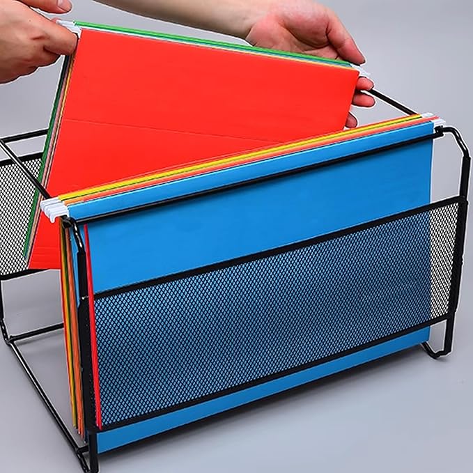 25 Packs Hanging File Folders with 1/5-cut Tab,Letter Size File Folders Egg Blue for Filing Cabinet,Ideal Office,School Classroom Supplies