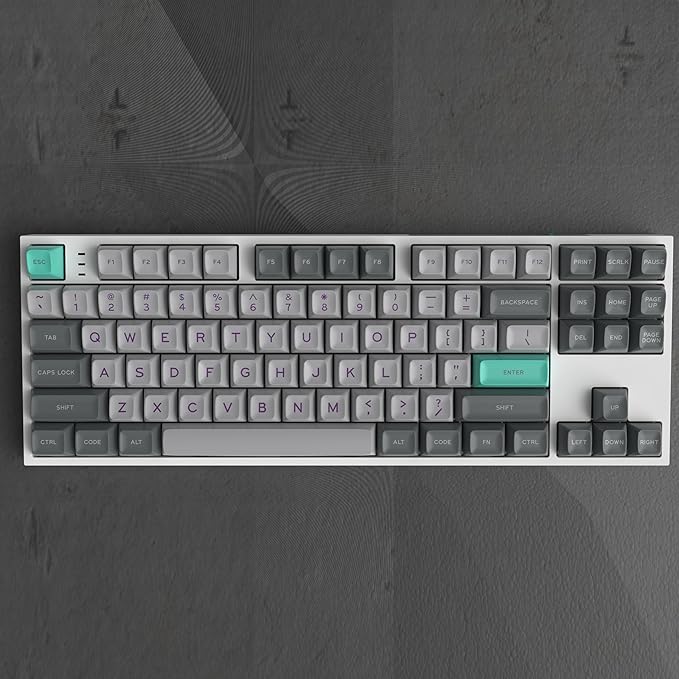Guffercty kred SA Profile PBT Keycaps,170 Set Double Shot Durable Keycaps for Custom Mechanical Keyboard Gamers Typists (Hper)