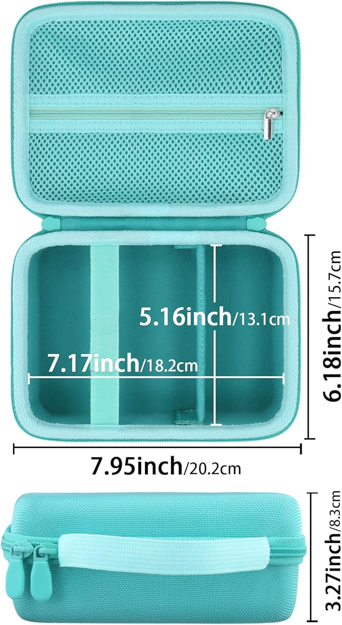 Label Printer Case Compatible with DYMO LetraTag 200B Bluetooth Compact Label Maker(Daydream Blue Case)