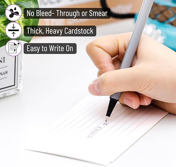 Mr. Pen- Lined Index Cards, 3x5, 100 Cards, Flash Cards, Note Cards, Index Card