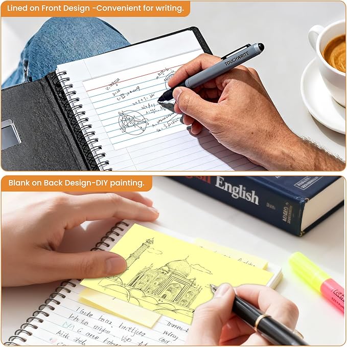 300PCS Index Cards 3 x 5 Inch, Colored Flash Cards, Lined Flashcards Notecards, Flash Cards for Studying, Ruled Front and Blank Back, Note Cards for Office, Home and School
