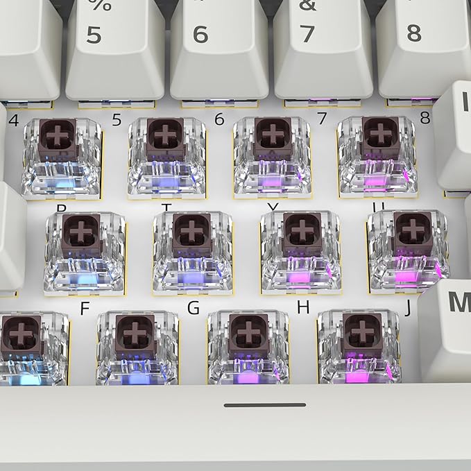 Kailh Box Brown Switches for Mechanical Keyboard,3-Pin 45gf Tactile/Factory Lubed/Dust&Waterproof Switches(Kailh Box Brown,36Pcs)