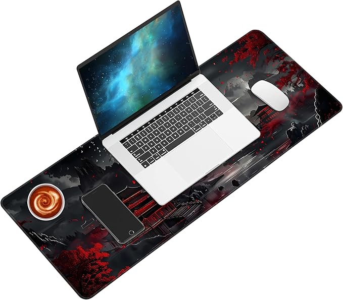 Mouse Pad Desk Mat XL Mouse Pad Gaming Keyboard Mat Office Desk Decor Accessories (Half Month)