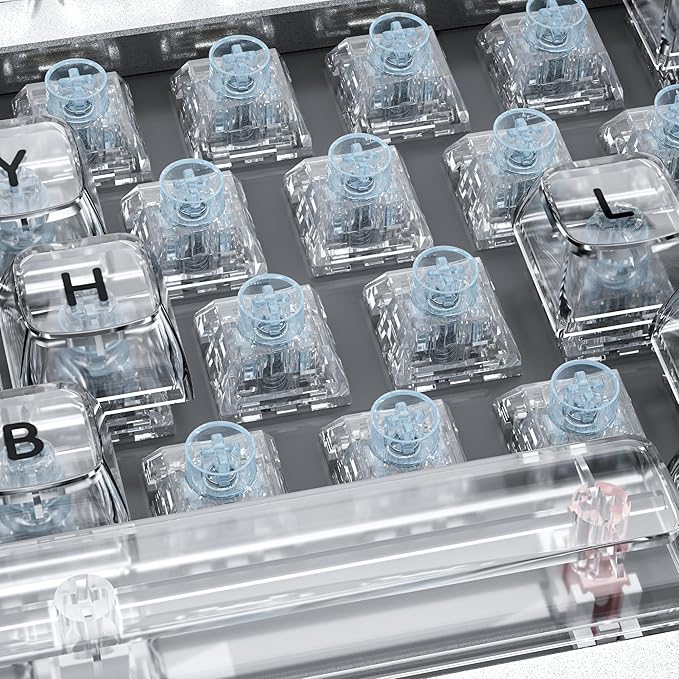 Kailh Box Jellyfish PRO Fully Transparent RGB Linear Mechanical Keyboard（Dream Jellyfish 72pcs）