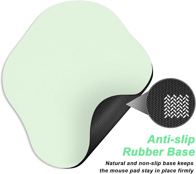 Rimilak Small Mouse Pad 6.5 x 7 Inch, Takes up Wrist and Mouse Space, Waterproof Compact Mini Mouse Mat for Laptop Computer Wireless Mouse Keyboard Home Office Travel,Green