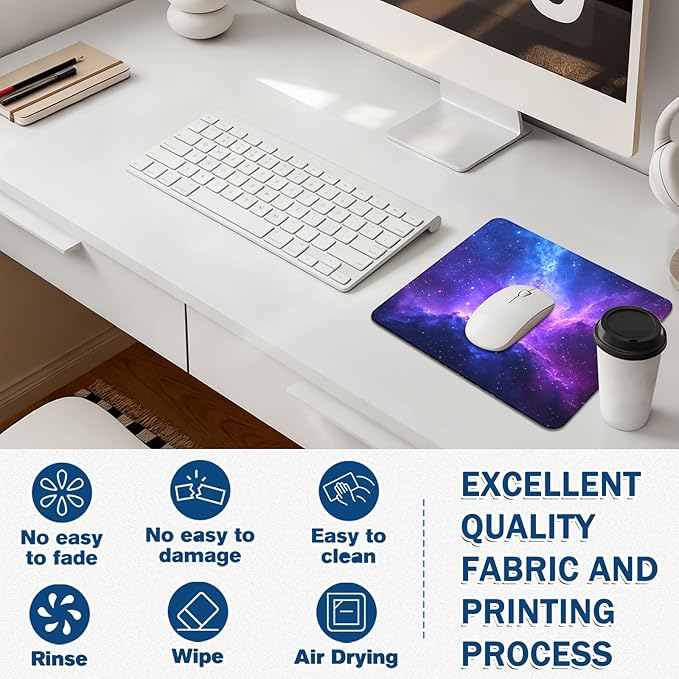 Mouse Pad for Gaming & Office - (11.8"×9.8") Small Desk Mat with Smooth Surface and Stylish Design for PC, Home Office Decor and Work