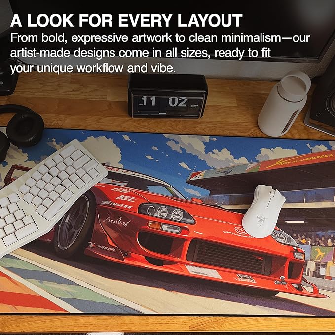 MPCO. Original Large Gaming Desk Mat – 36" x 17" Aeroglyde Manga Motors Tetsus-Toyota Full Desk Mouse Pad for Smooth Precision – Non-Slip, Washable Extra-Large PC Mouse Pad for Gaming Sessions