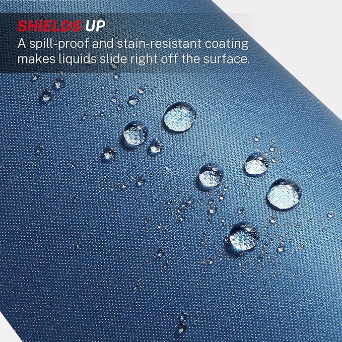 MROCO Mouse Pad [30% Larger] with Anti-Fray Stitched Edges, Premium-Textured Waterproof Surface, Non-Slip Rubber Base, Computer & Gaming Mouse Mat for Laptop, Office & Home, 8.5 x 11 in, Navy Blue